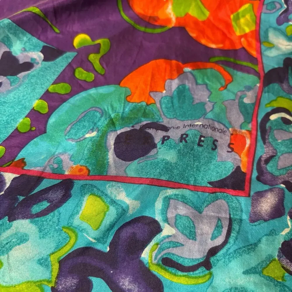 Express Teal and Purple Silk 31